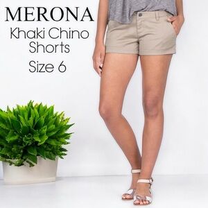 Merona Women's Vintage Style Khaki Chino Short